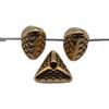 Floral Edge Spacer Beads Ornate Metal Small Hole Charms For Bohemian Beading Supplies