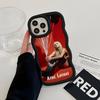 Avril Lavigne Wavy Edge TPU Mobile Phone Case for iPhone 17 16 15 14 13 12 11 Air Pro Max Plus Colorful Cover