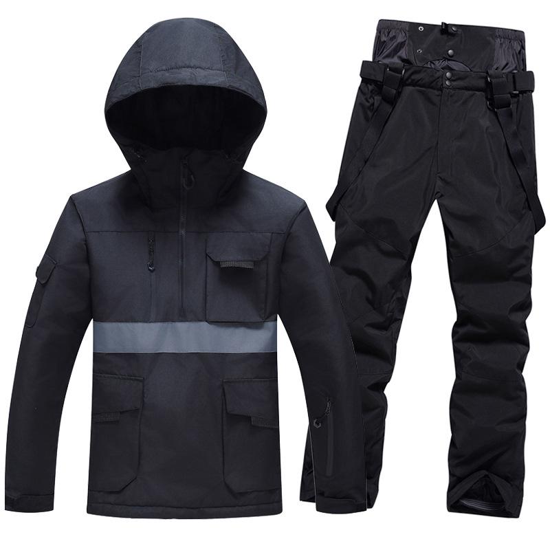 Winter Ski Suit Set: Unisex Windproof & Waterproof Snowboard Outfit for Couples