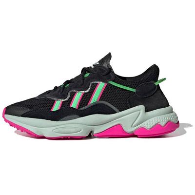 Ozweego Black Shock Lime Pink Women's EE5714