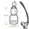 1Pcs Perfume Glass Bottle Empty Car Air Freshener Pendant With Wooden Caps Refillable Car Essential Oil Diffuser Bottle