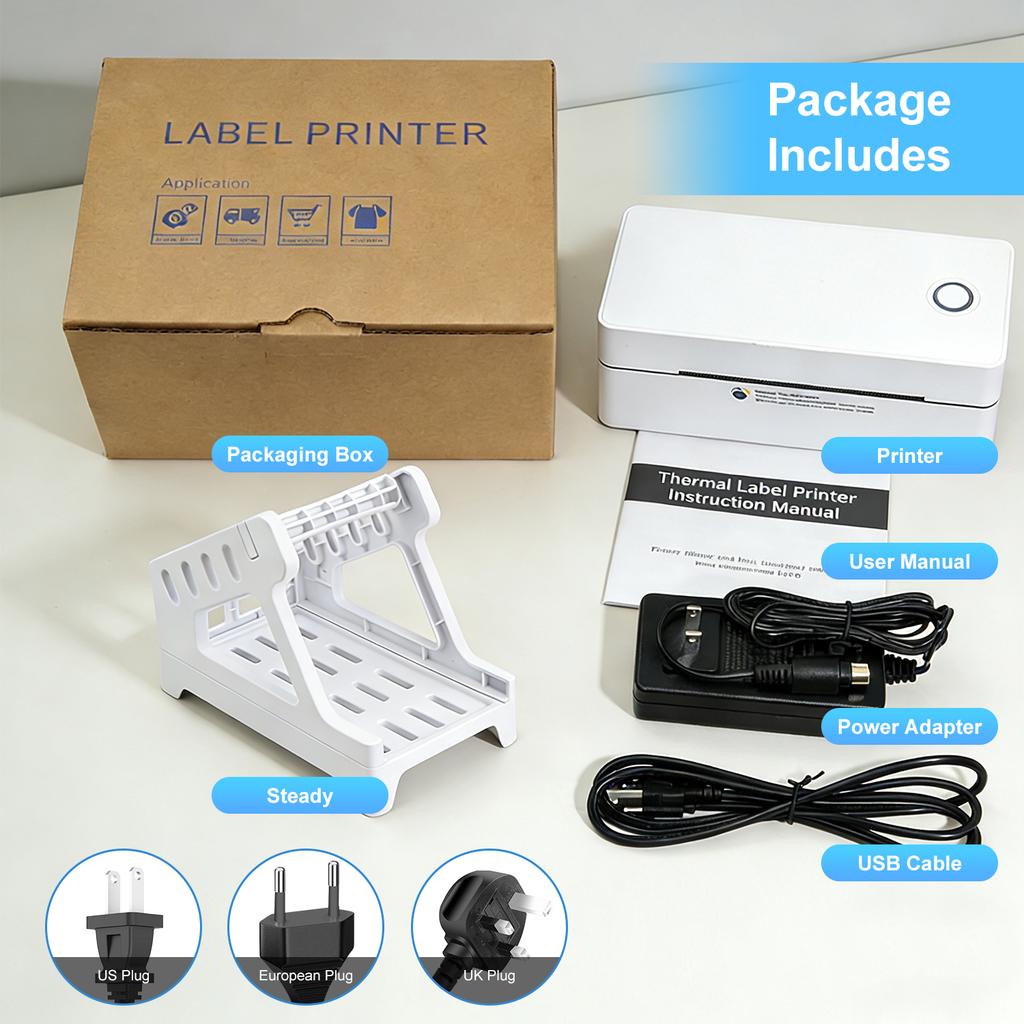 Manufacturer New Shipping Wireless Machine A6 Mechanism Paper 4x6 110mm Rollo Pocket Sticker Portable Mini Label Thermal Printer