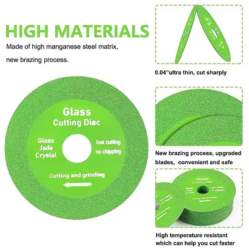1/3/5 Peças 100/115/125mm Disco de Corte de Vidro Lâmina de Serra Ultrafina Para Máquina de Esmerilhadeira Angular Polimento Desbaste de Mármore Cerâmica Azulejo