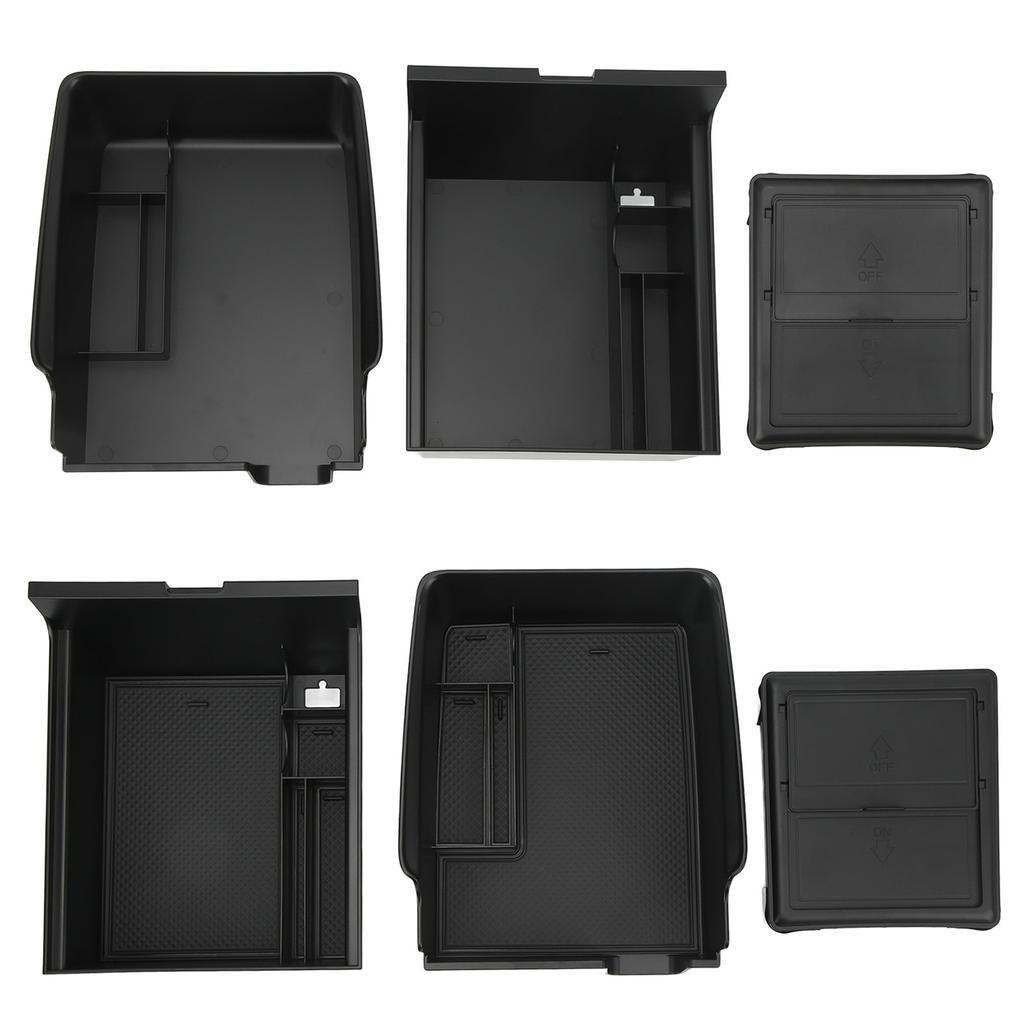 Center Console Storage Tray ABS Armrest Organizer Box Cubby Drawer