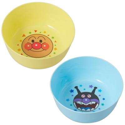 LEC Anpanman Snack x 12 x Hergestellt in Japan 2 Farben und 2 Designs Schüsseln, 2er-Pack (12 5cm) / /