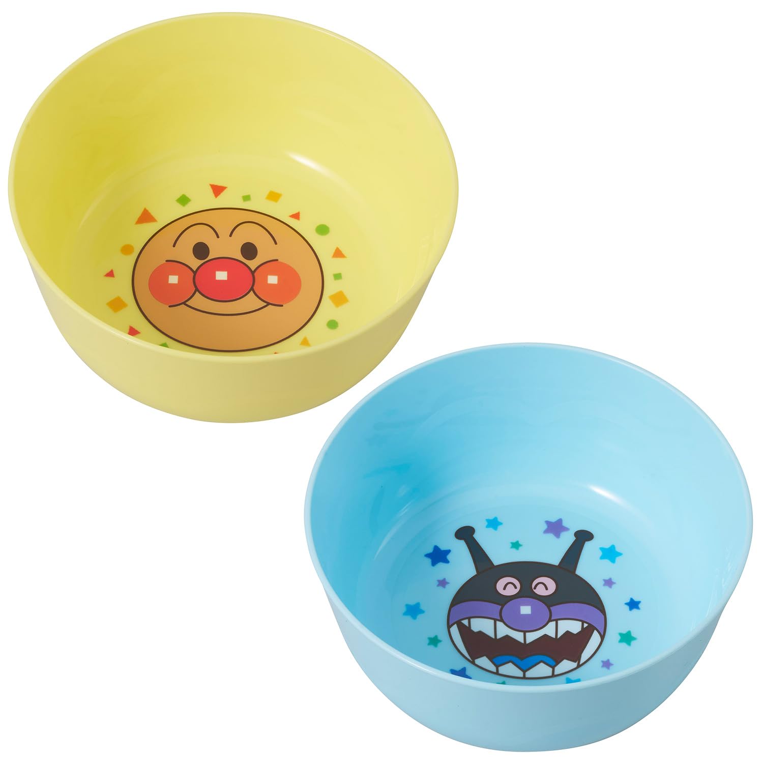 

LEC Anpanman Snack x 12 x Made in Japan 2 Colors and 2 Designs Bowls, 2-Pack (12 5cm) / /