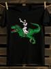 Riding Trex Dinosaur Funny Christian Graphic T-shirt