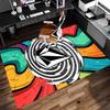 1pc V-VOLCOM LOGO5 Print Area Rug - Soft, Washable Non-Slip Indoor Mat for Office Chairs, Living Room, Home Office Decorative Rug