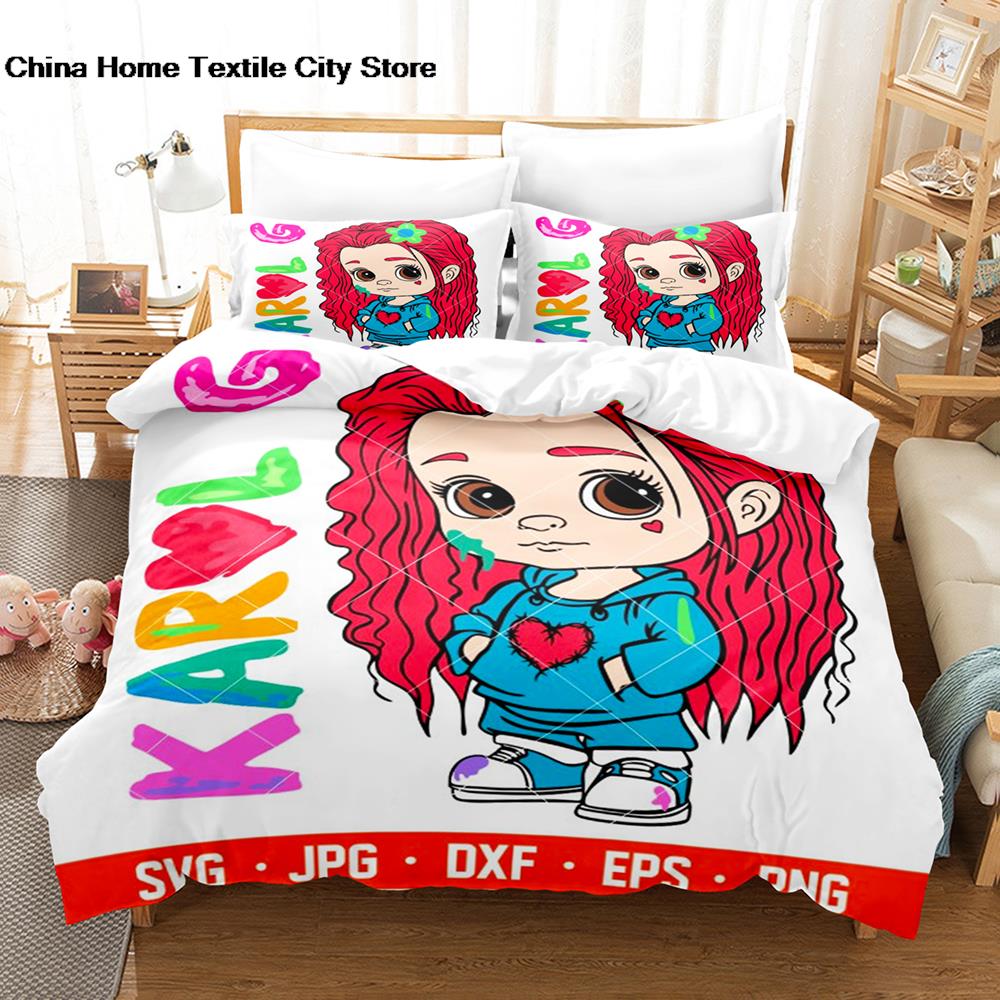 Karol G Mermaid Manana Sera Bonito SVG Bedding Set Single Double King Bed Set Children s Bedroom Duvet Set Manana Sera Bonito 21 135x200cm