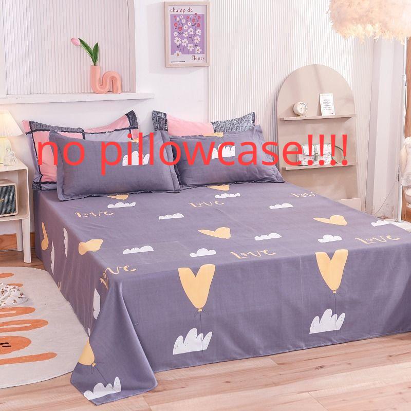 Double Single Bed Sheets Skin-friendly Room Ding Comfortable Dust-proof Covers Dorm Students Flat Sheet Four Seasons