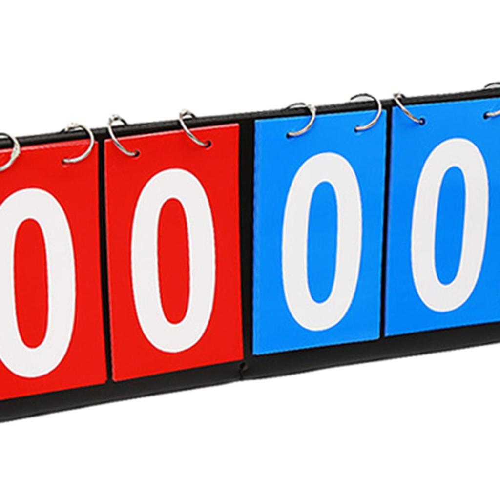 6 Digit Table Scoreboard Sports Scorekeeper Board for Basketball Soccer Indoor Games Badminton