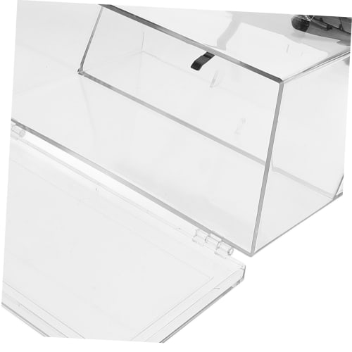 Cabilock Coffee Dispenser Self-Dispensing Straw Box, Clear Acrylic Straw Holder, Bar Accessories, Counter Organizer, Clear Plastic Pencil Holder