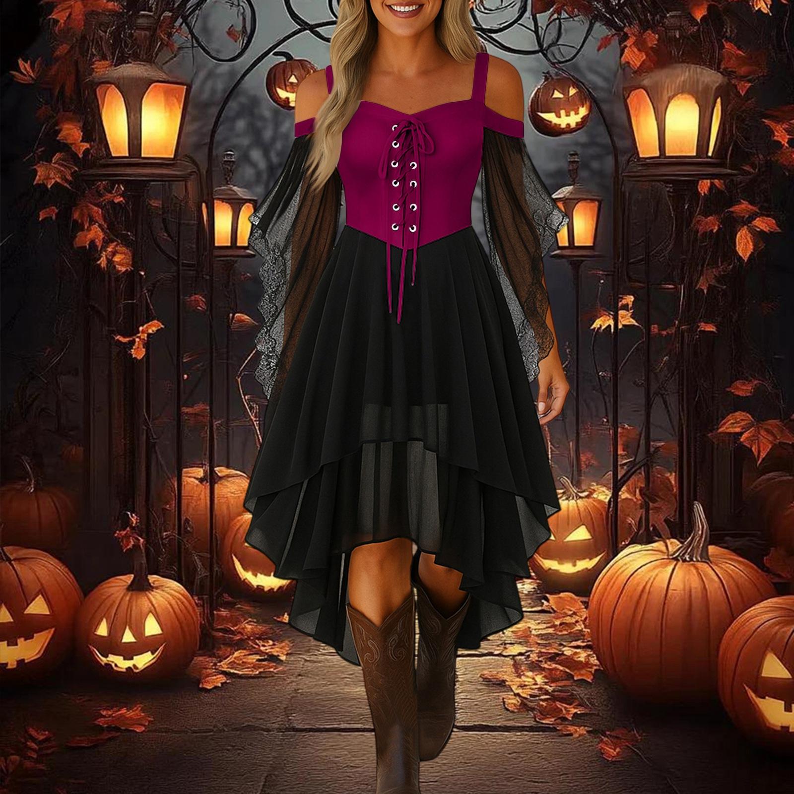 

Жіноча повсякденна сукня з широкими плечами, однотонне шифонове готичне плаття з рукавом-метеликом XXXL