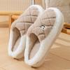 Cotton slippers winter indoor wear-resistant soft bottom warm home couple home autumn and winter new cotton slippers