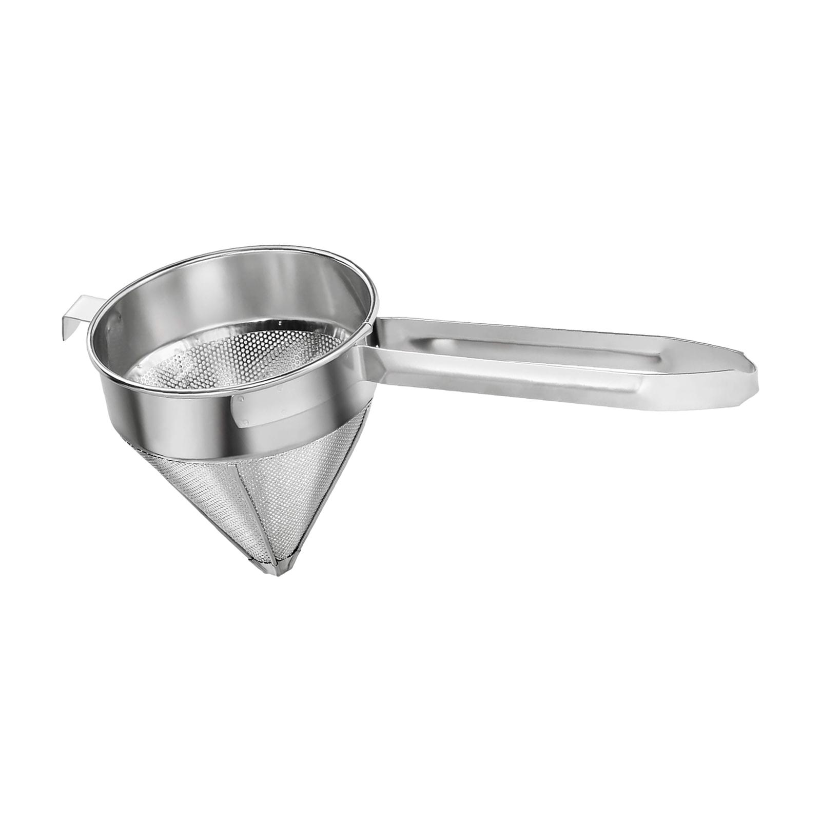 

Stainless Steel Bouillon Strainer China Cap Strainer Utensil Easy to Clean Cooking Filter Basket Durable Colander Fine Mesh