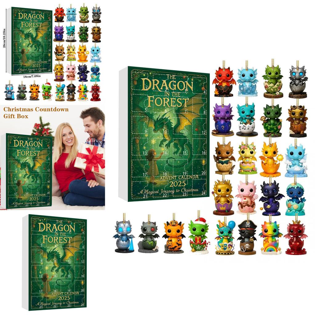 Dragon Christmas Tree Decorations With Acrylic Animal Ornaments For Festive Gifting