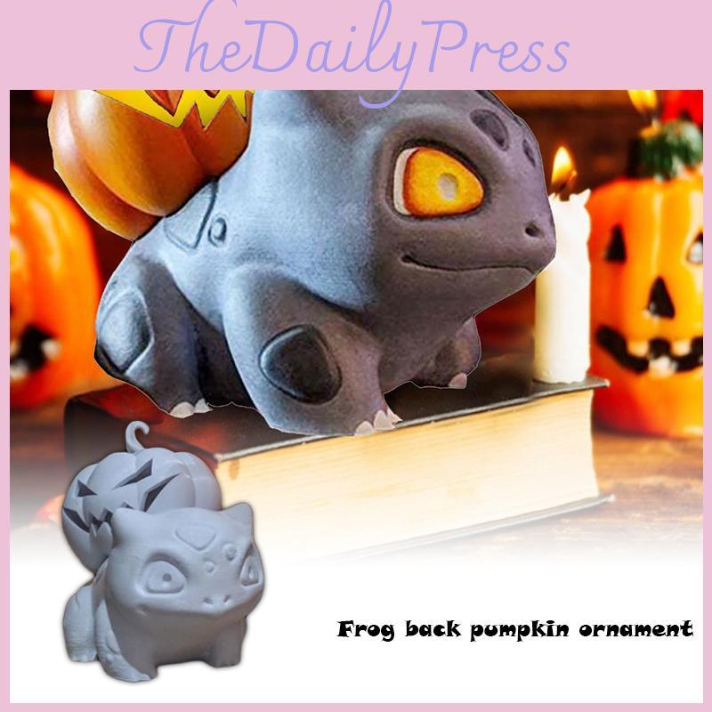 Halloween Resin Pumpkin Ornaments Detachable Bulbasaur Decoration Indoor For