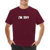 I'm shy T-shirt customizeds summer top sports fans graphic t-shirts funny