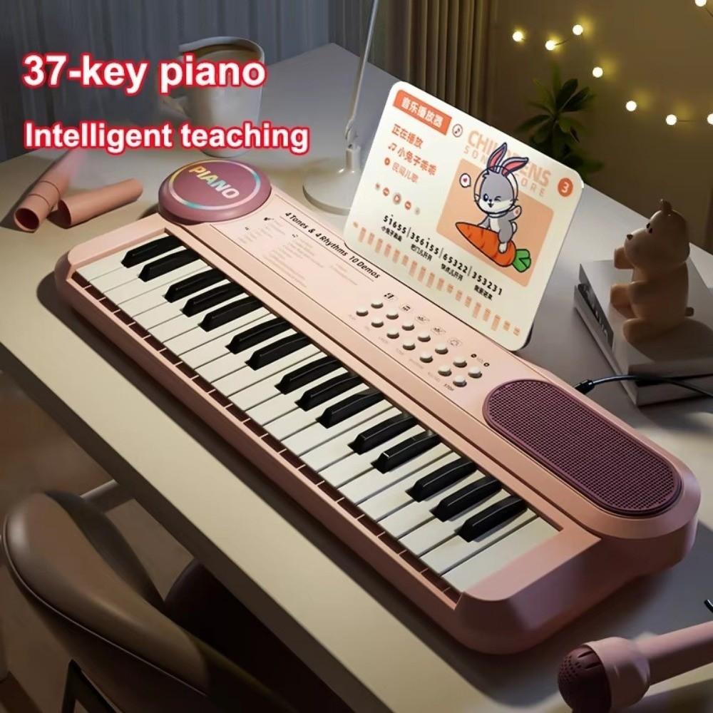 37 Keys Musical Toy Multifunctional Musical Keyboard Kids Piano Keyboard  Early Learning