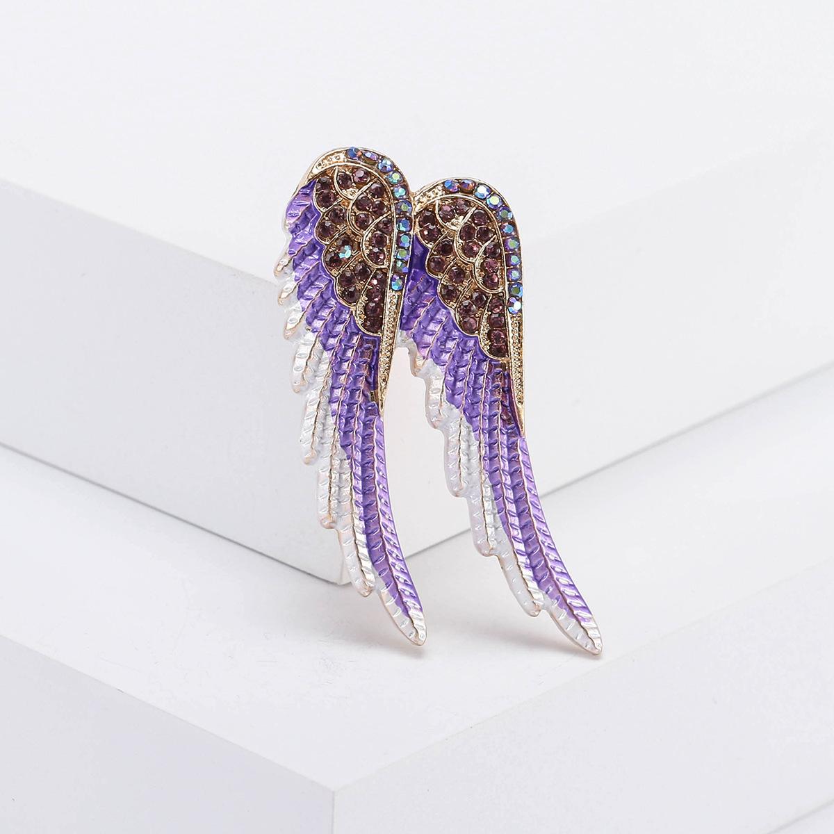 

Брошь «Крылья ангела» из сплава с бриллиантами, модное универсальное пальто, рубашка, аксессуары