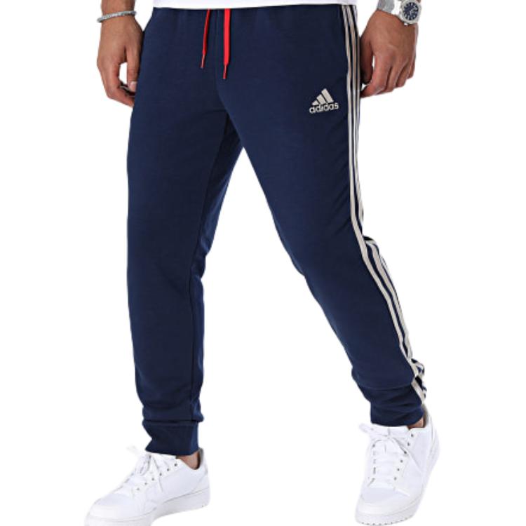 Adidas Arsenal Dna Sweat Pants Color Block Drawstring Cuffed Knit Joggers Men Bottoms Navy HZ2074