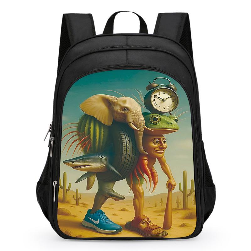 Drewniany Patyczak Plecak AI dla Chłopców, Klasy 1-3