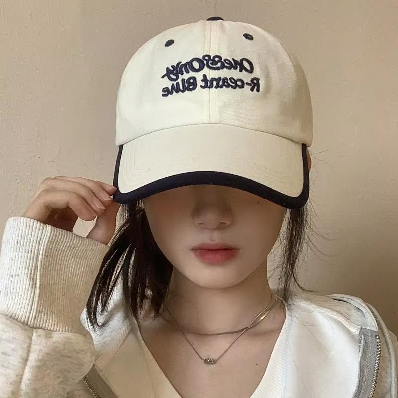 New Embroidery Letters Baseball Cap For Women Fashion Soft Cotton Snapback Peaked Cap Outdoor Sports Visors Sun Hats