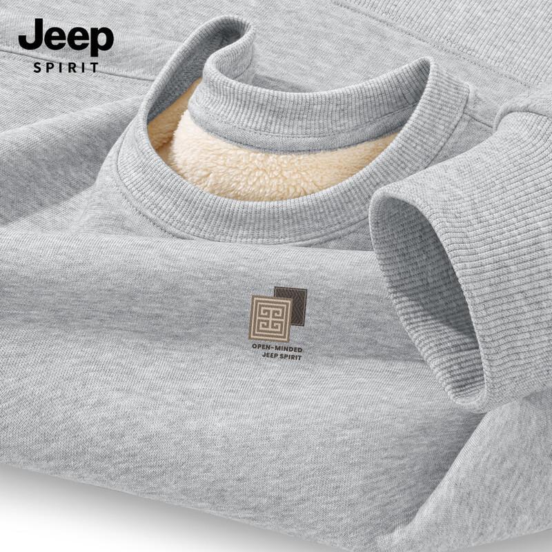 JEEP SPIRIT Men's Fleece-Lined Sweatshirt