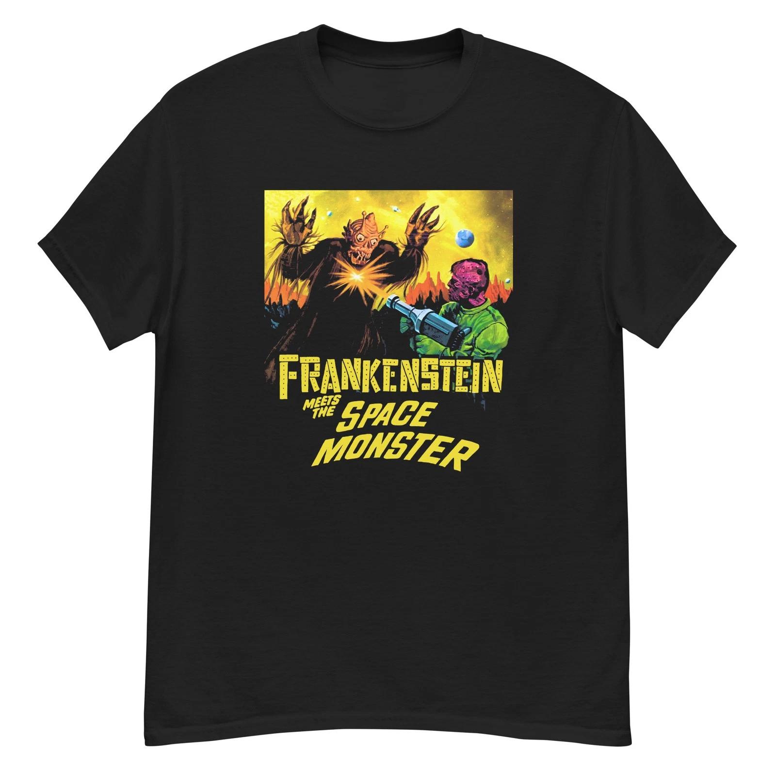 Frankenstein Meets the Space Monster cult horror film fan art t-shirt L