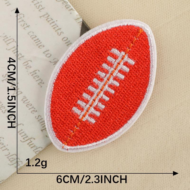 Sports Series Embroidered Cloth Patches: Football & Basketball Clothing Accessories
