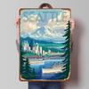 Seattle Travel With Mountain View Metal Poster Custom Wall Art Retro Vintage Tinplate Signs for Man Cave Bedroom Decoration Room