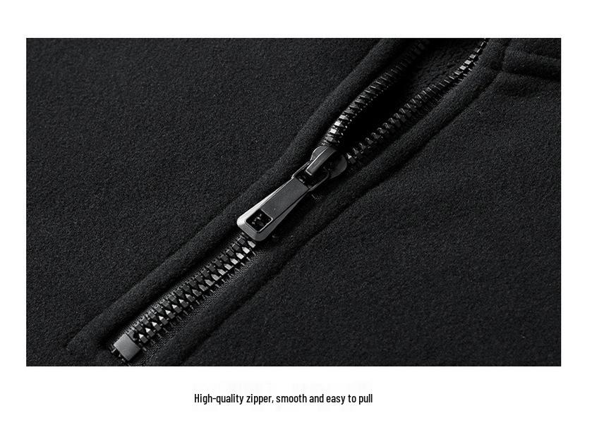 Pánská trendy fleecová mikina se stojáčkem, L-9XL, na podzim/zimu