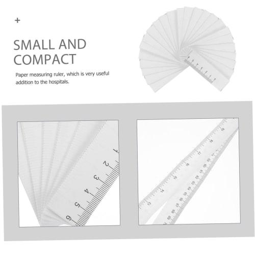 NUOLUX Disposable Tape Measures, 100 Pieces, 1 Meter Long Paper Tapes, Mini Digital Sewing Measuring Tapes, Fabric Measuring Tapes, Bulk Waist Metrics