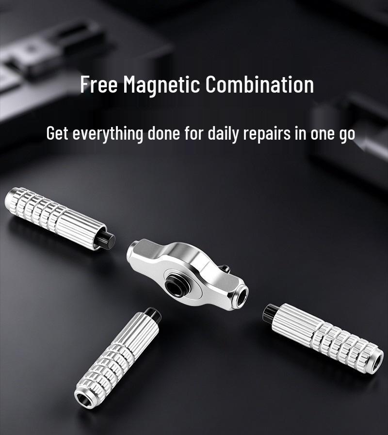 54-in-1 Ratchet Wrench Set: Comprehensive Tool for Motorcycle, Car, and Household Repairs.