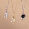 Exquisite Y2K Crystal Heart Pendant Necklace Chain for Women Girls Handmade Party Holiday Jewelry Gifts