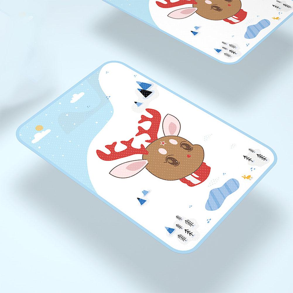 Washable Cartoon Cotton Waterproof Protector Pad Non Slip Bed Pad 30X45elk