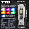 2 Pcs Strobe Flash T10 Led W5W 194 168 5Smd 2835 Turn Signal Bulb Car Interior Light Reading Door License Plate Wedge Lamp 12V