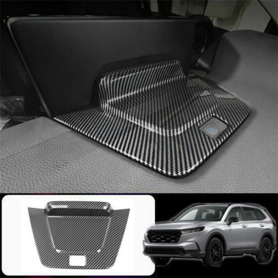 Carbon Fiber Center Console Navigation Panel Trim For Honda CR-V CRV 2023 2024