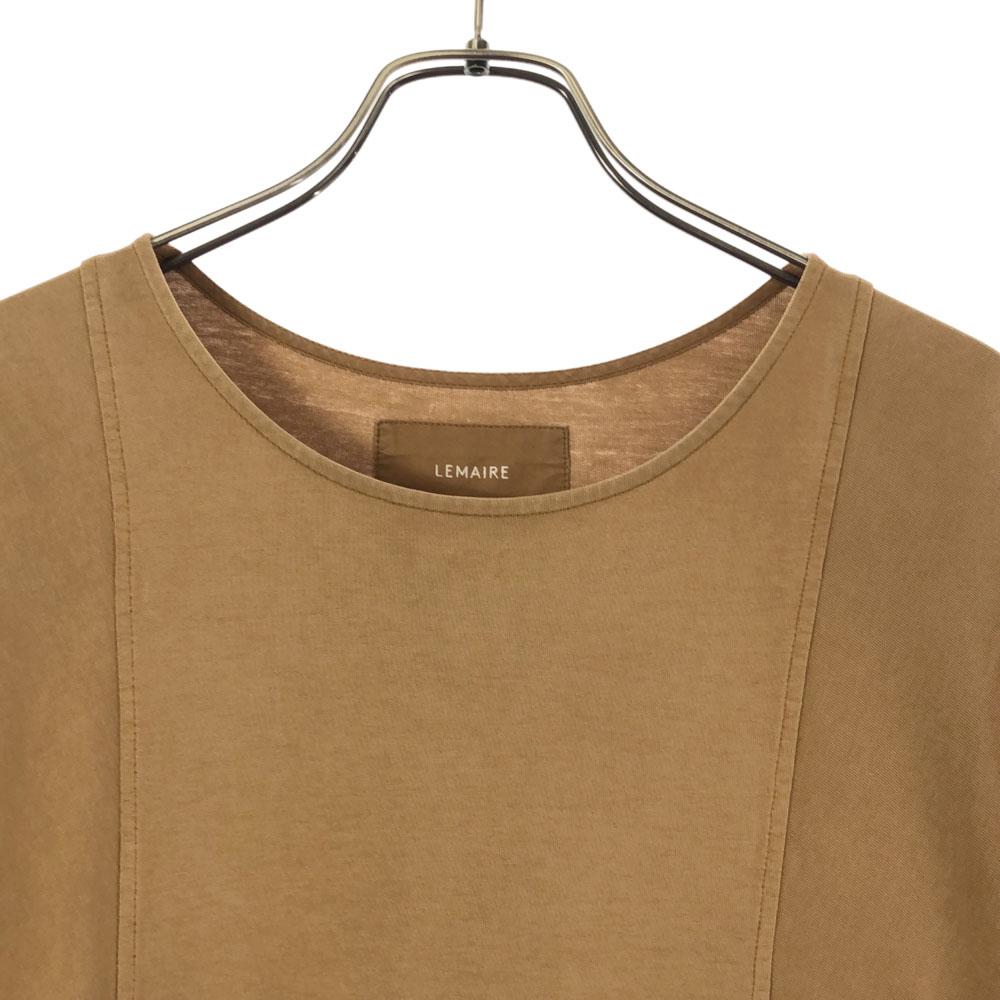 Lemaire Short Sleeve Long Dress Brown Side Pocket Women Used