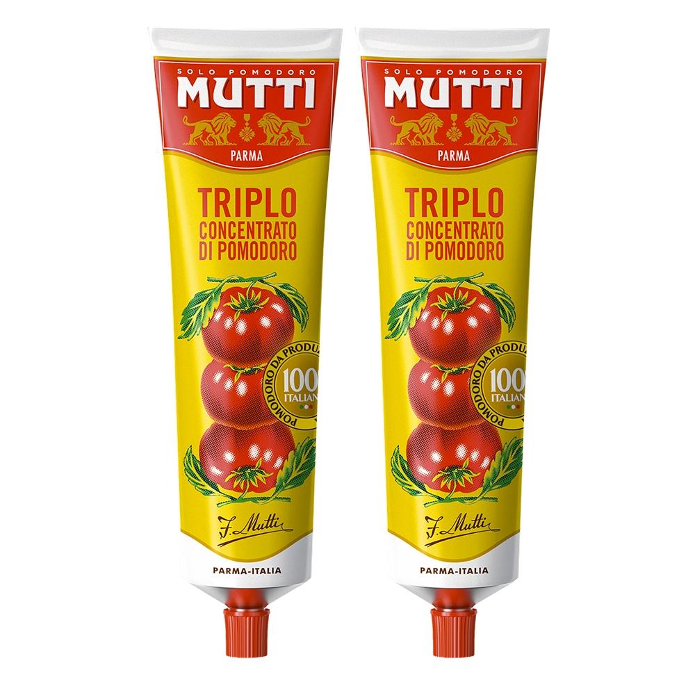 Muti Muti 3X Concentrated Italian Tomato Sauce/Tomato Paste Tube Type 185G X 2 Set