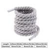 2Pcs Round Thick Rope Laces Polyester Cotton Solid Color Laces 0.8Cm Diameter 120/140/160Cm Length Bold Shoelaces
