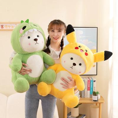 Плюшева іграшка Kawaii Lina Bear Turn Into Pikachu Cute Anime TeddyTales Bear М’які мультяшні тварини Подарунок на день народження