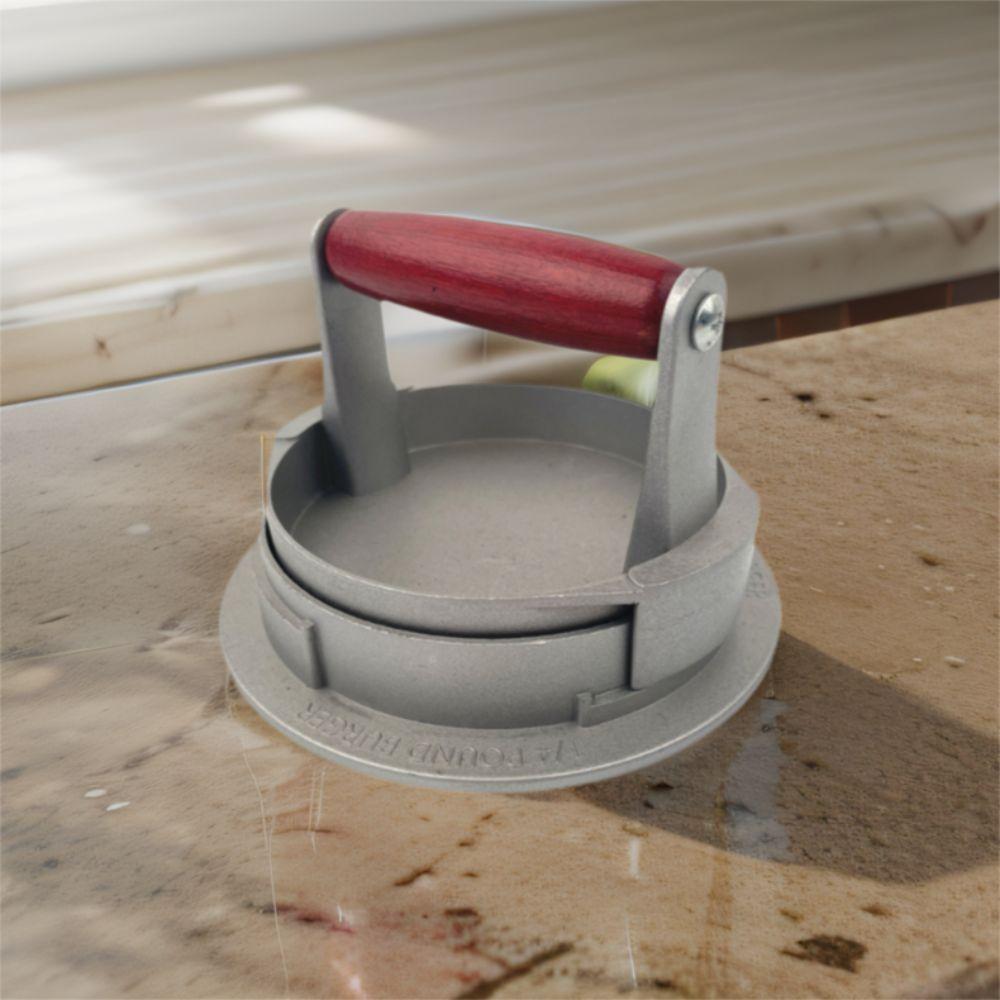 Manual Burger Press Patty Maker Aluminum Alloy Non-Stick Hamburger Meat Press Easy To Clean Efficient Hamburger Patty Mold