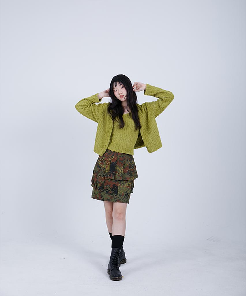 Cotton Rivers Club Cargo Skirt (Camouflage)