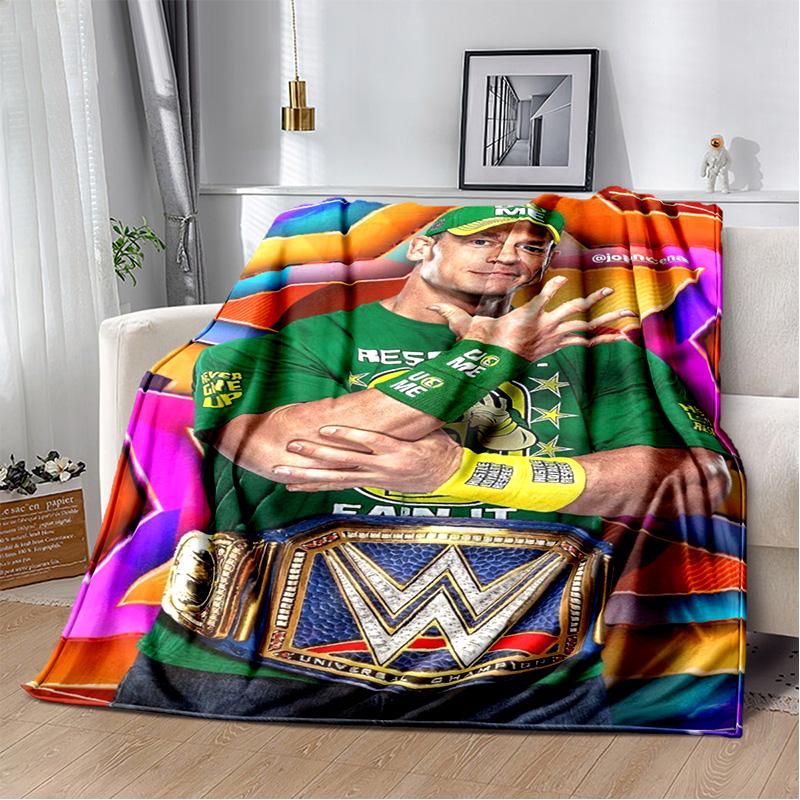 Wrestling entertainment John Felix Anthony Cena blanket Soft and warm flannel throw blanket Picnic blankets for beds Decoration