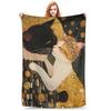 Gustav Klimt Flannel Blankets Winter Soft Warm Bedding Throws for Kids Adult Living Room Comfortable Bedspread Sofa Bed Cover