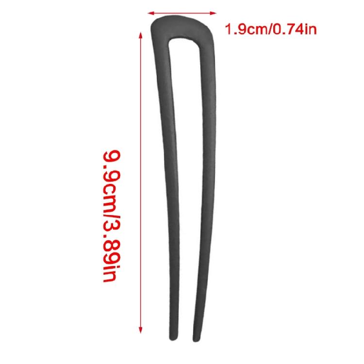 Minimalist U Shaped Metal Hair Clip NonSlip Grip 10x2cm Barrettes For Formal Occasions Hair Bun Styling Essentials