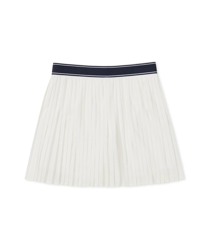 CLOVE [25Ss Clove] Sporty Pleated Skirt (White)