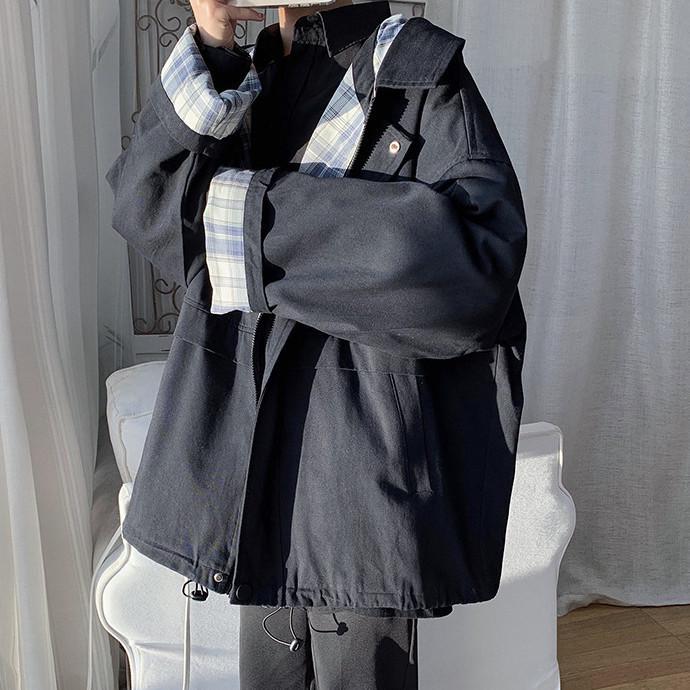 Women's Korean Harajuku Loose Spring Jacket Coat, Hong Kong Style, 2025 Salt Style, Versatile Student & Couple Outfit.