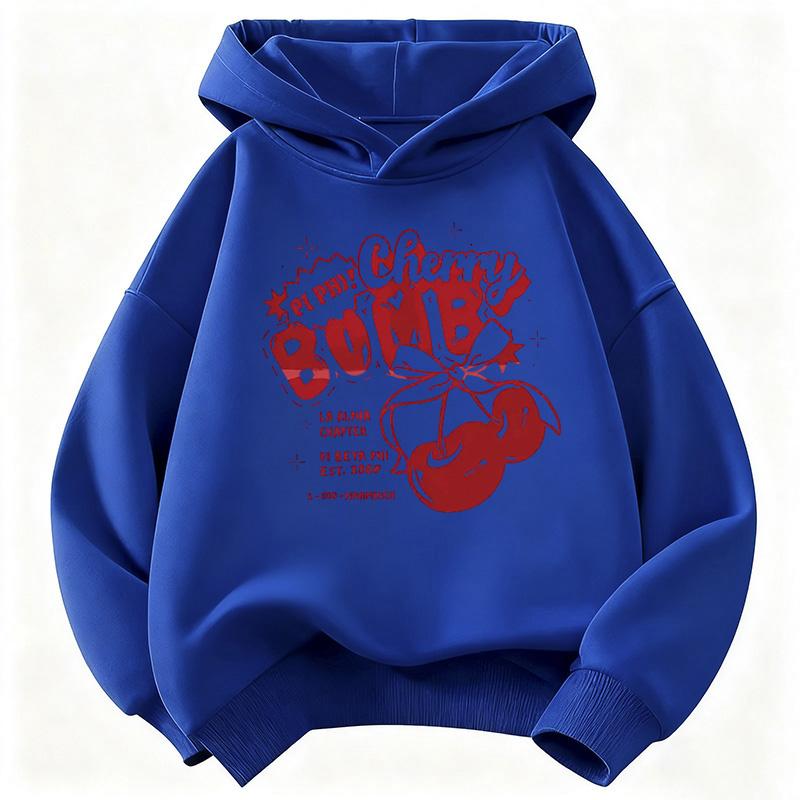 Y2k Girls Hoodie Cherry Design Children's Sweatshirt Cute Hoody for Boys Girls Autumn Winter Casual Hoodies Kids